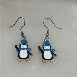 Penguin Charm Earrings